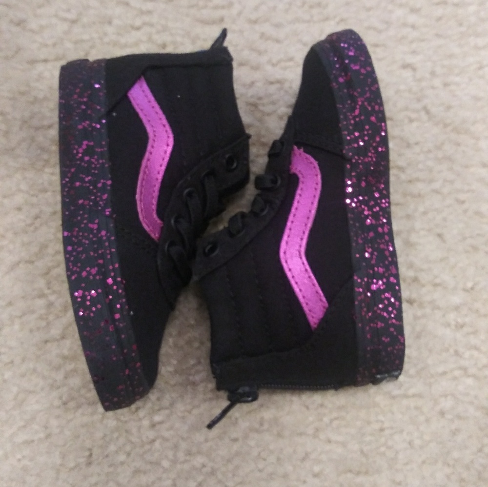 😍Vans toddler girl sparkle size 8